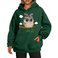 2025New Cute Owl Design Women Hoodies American Style Casual Hoody Autumn Hip Hop Hoodie Casual Fleece Clothing Female Sweatshirt