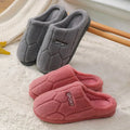 Winter Plush Slippers for Couples - Thick Sole Anti-Slip House Shoes, Warm Fleece-Lined Indoor Slides for Men & Women