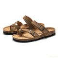 2025 Summer Women's Shoes Fashion cork Slippers Trendy couple beach shoes Casual comfortable flat slippers Zapatos Homme