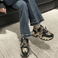 2025 Spring and Autumn New Fashionable Street Sponge Cake Shoes Mid Heel Thick Bottom Women Fashion Versatile Shoes
