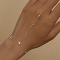 Jewelry Couple Party Bracelet CANNER 1PCS 925 Sterling Silver Ring Bracelet Jewelry for Women Chain Ring Bracelet Silver 925 Finger Bracelet Hand Chains
