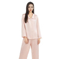 Women's Plus Size Anti-Wrinkle Mulberry Silk Pajamas Set Breathable Summer Sleepwear Comfortable Loungewear