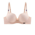 Ice Silk Bra For Women Sexy Seamless Bralettle Gather Push Up Lingerie Wireless One Piece AB Cup Adjust Straps Candy Color Bras