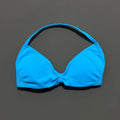 NCOYOE Women Halter Sports Bra V-Neck Padded Yoga Bra Removable Cups Butter Soft Seamless Workout Gym Fitness Activewear Top
