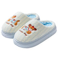 Cartoon Dog Pattern Women's Indoor Slippers Autumn Winter Warm Comfort Bedroom Slippers Woman Soft Lightweight Home Cotton Shoes