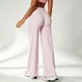 DFHKN Logo Scrunch Straight Leg Pants Butt Lifting Sculpting Wide Leg Leggings Gym Yoga Jogging Push Up Women Baggy Sweatpants