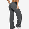 DFHKN Logo Scrunch Straight Leg Pants Butt Lifting Sculpting Wide Leg Leggings Gym Yoga Jogging Push Up Women Baggy Sweatpants