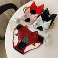 Women's Sexy Lingerie See-Through Breathable Butterfly Knot Panties Seamless Solid Color Lace Underwear Hollow Out Knotted Desig