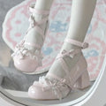 2026 New Butterfly-knot Lolita Women Mary Jane Shoes Elegant Round Toe Thick Heel Shoes Ladies Fashion Dress Pumps