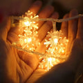 Party Christmas Snowflake String Lights LED Fairy Lights USB/Battery Powered Garland 2024 New Year's Wedding Party Xmas Decorations