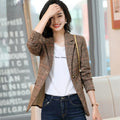 Fashion New Blazer Women's Coat Autumn/Winter Long Sleeve Office Dress Women's Coat Grey Coffee Women Clothing Blazers for Women
