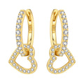 Original 2026 S925 Sterling Silver Zircon 18K Gold Lining Vintage Hoop Earrings for Women Birthday Party Wedding Gift Jewellery