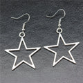 Vintage Star Drop Dangle Earrings for Women Fashion Jewelry Ladies Accessories Party Gift New