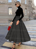 Women's A Line Skirt Casual High Waist Midi Skirt Summer Lightweight Pleated Skirt for Women Office Party Streetwear Fashion