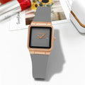 Simple Rectangle Ladies 2023 New Brand Quartz Watch Fashion Calendar Woman Watches Sports Silicone Strap Clock Gift Wristwatch