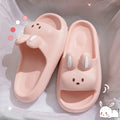 Home Slipper Female Women Rabbit Cute Cloud Sandals Summer Flip Flops Beach Slides Casual Room House Men Lightweight Flat Shoes