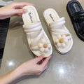 Women's Sandals,Summer Woman Orthopedic Comfy Premium Round Toe Sandals Hollow Out Hook-And-Loop Design,Flat Shoes Sandalias