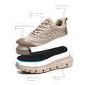 Lightweight Work Safety Shoes Men Women Breathable Anti Smash Steel Toe Shoes Puncture-proof Sneakers Protection Safety Boots