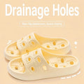 Quick Drying Drainage Bathroom Slippers Women Men EVA Soft Sole Hollow Shower Slides Non-Slip Silent Home Sandals Couple Shoes