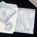 2PCS Pjs Sleepwear Set Sexy Print Women Pajama Trouser Suits Spring New Ice Silk Rayon Night Wear Homewear Loose Loungewear
