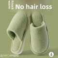 New Indoor Cotton Slippers Unisex Plush Home Shoes Anti-Slip Warm Silent for Men And Women Daily Casual Style Mat Slipper