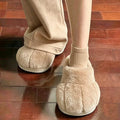 Cute Cat Paw Plush Slippers For Women Winter Warm Furry Closed Toe Slippers Cartoon Non-slip Indoor House Shoes