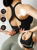 Sports Bra Gathered Shock-absorbing Running Strapless Beautiful Back No Steel Ring Yoga Bra Vest for Women
