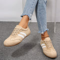 Women Natural Suede Leather Lace-up 2026 New Sneakers Round Toe Soft Comfort Casual Female Outdoor Drive/walk Shoes for Woman
