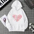 2025Winter Women's Hoodie Solid Color Print Unisex style Double Pockets Sweatshirts Outerwear Plus-Size Women's Clothing CYXX235