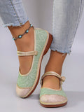 Spring New Women's Casual Sports Shoes Comfortable, Breathable, Lightweight, Wear resistant Lazy Shoes, Soft soled Flat Shoes