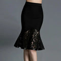 Women Summer New Casual Patchwork lolita Lace Pencil Skirt high waist skirt faldas plus size skirt