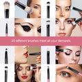 Makeup Set Eye Shadow Brush Makeup Brush Set 20Pcs Kit Soft Fluffy Eye Shadow Brushes Cosmetic Foundation Powder Highlighter Blending Beauty Tool Beginners