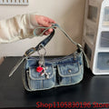 Fashion Handbag Retro Denim Bag Underarm Bag Crossbody Bag Spicy Girl Y2K Cloth bolsas Shopping Сумка 2026 Purses and Handbags