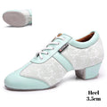 Women Modern Dance Shoes For Latin Tango Salsa Party Ballroom Dance Shoes With Split Sole Teachers Indoor Training Dance Sneaker