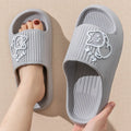 2025 Summer Slippers Bathroom Platform Non-Slip Home Bear Cartoon Cat Flip Flops Beach Slipper Sandals Slides Indoor Outdoor