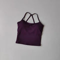 Women's Sports Bra Women's Slim Fit Nude Sports Bra Yoga Fitness Vest Skin Friendly Pilates Top Beautiful Back Design Suspension Yoga Fitness Top