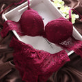 Women Lingerie Set Underwire Multi‑Color Lace Bow Design Push Up Bra Panty Set Soft Breathable Comfort Ladies Intimate Underwear