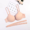 Sexy Womens Lingerie with a Deep U-neck Ecmln Push-up, U-shaped Bra, Sexy Bras, Underwear with a Cut on the Back, Underwear