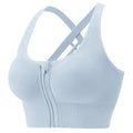 New Women Solid Color Sports Bra Cross Back Removable Chest Pads Breathable Yoga Fitness Top Wear Bra For Women