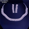 Luxury Big Butterfly Pendant Flower Crystal Bridal Jewelry Sets Women Statement Gold Color Necklace Earrings Set For Wedding
