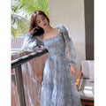 Sweet Fairy Print Dress 2022 New French High-end Fashion Elegant Floral Mesh Dress Street Beach Summer Women's Clothing Dress