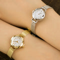 Women Fashionable Versatile Quartz Watch Alloy Circular Dial Stainless Steel Watchband Simple Casual Wristwatch