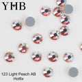 Shoes YHB Rhinestones For YHB High Quality Color Crystal AB Flatback Hotfix Rhinestones For Shoes Bags Fabric Garment Decoration DiY Jewelry Accessories
