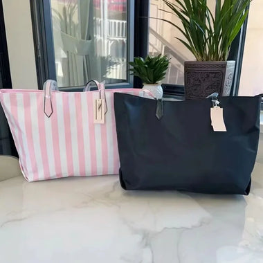 Ladies Waterproof Tote Bag Large Shoulder Handbag Lightweight Nylon Purse For Daily Work Office Shopping Beach Vacation