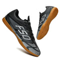 Low‑cut IC Indoor Flat Soccer Shoes, Light PU Upper, Flexible Rubber Flat Sole, Unisex Adult Five‑a‑side Training Shoes