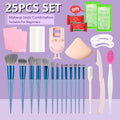 47PCS Set Waterproof Makeup Set BB Cream Eyebrow Pencil Eye Shadow Eyeliner Pencil Mascara Lipstick Loose Powder Brush Tool Set