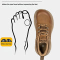 Wide Toe Work Safety Shoes Men Work Sneakers Anti Smash Anti Puncture Steel Toe Shoes Lightweight Protection Safety Boots