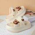 2025 New Cute Rabbit High EVA Soft Thick Soled Slippers Women's Summer Fashion Wear Slippers Home Home Sandals Beach Shoes