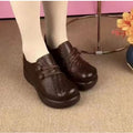 Thick Soled Round Toe Single Shoes for Autumn 2023 Casual and Anti Slip Women's Shoes with A Design Feel of Vulcanized Shoes