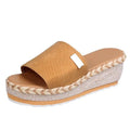 Womens High Heel Sandals Ladies Thick Bottom Casual Slippers Summer New Wedges Sandals Female Shoes Women Platform Mules Slipper